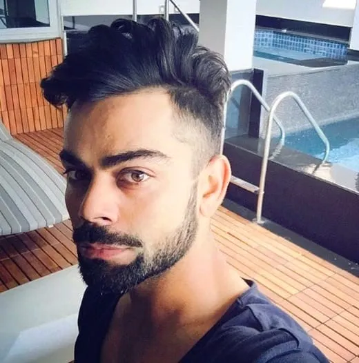 Full goatee with a detached mustache – Virat Kohli Full goatee with a detached mustache – Virat Kohli