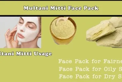 Use Simple Face Packs with Fuller's Earth (Multani Mitti) 1 multani mitti face pack