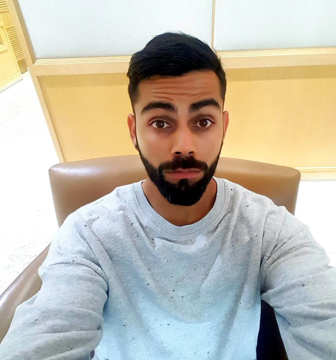 Medium Stubble Beard Style – Virat Kohli Medium Stubble Beard Style – Virat Kohli