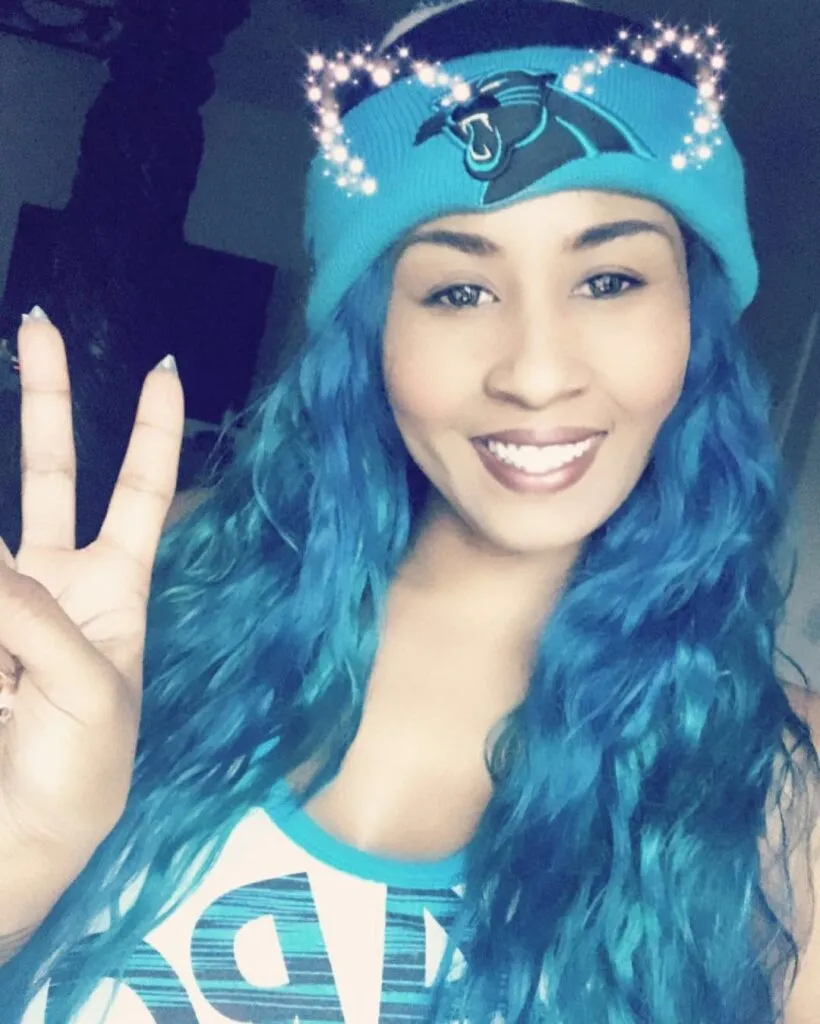 Gorgeous Blue Hair Color Ideas - Inspired by the Instagrammers 2 Carolina Blue Hair Front Pose - Gorgeous Blue Hair Color Ideas -