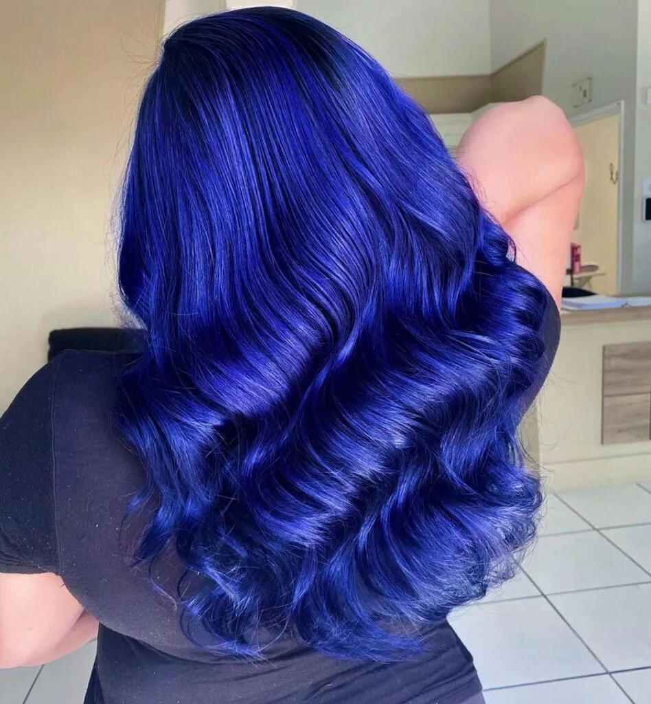 Gorgeous Blue Hair Color Ideas - Inspired by the Instagrammers 6 Indigo Hair Back Pose - Gorgeous Blue Hair Color Ideas