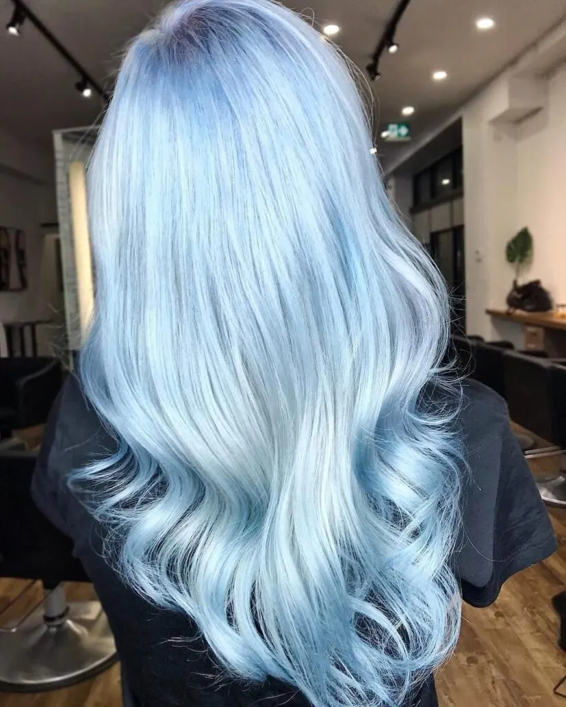 Gorgeous Blue Hair Color Ideas - Inspired by the Instagrammers 7 Light Blue Hair Back Pose - Gorgeous Blue Hair Color Ideas