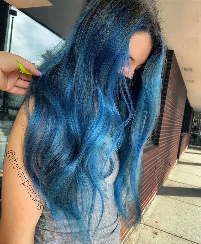 Gorgeous Blue Hair Color Ideas - Inspired by the Instagrammers 12 Powder Blue Hair Side Pose - Gorgeous Blue Hair Color Ideas