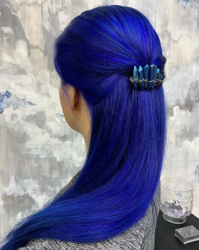 Gorgeous Blue Hair Color Ideas - Inspired by the Instagrammers 14 Royal Blue Hair Back Pose - Gorgeous Blue Hair Color Ideas