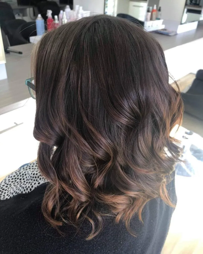 A girl in black top showing her french Roast Blonde Hair color with back pose A girl in black top showing her french Roast Blonde Hair color with back pose - hair color for women