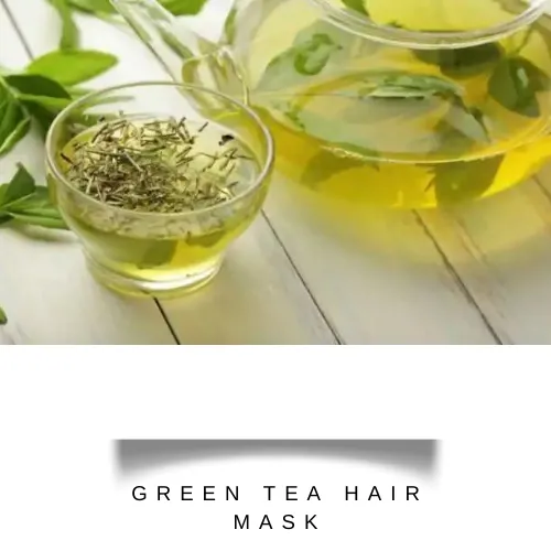 green tea soaked in a transparent cup | hair fall treatment at home