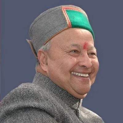Virbhadra Singh ,Former CM of HP, smiling and posing for camera - indian celebrities death in 2021