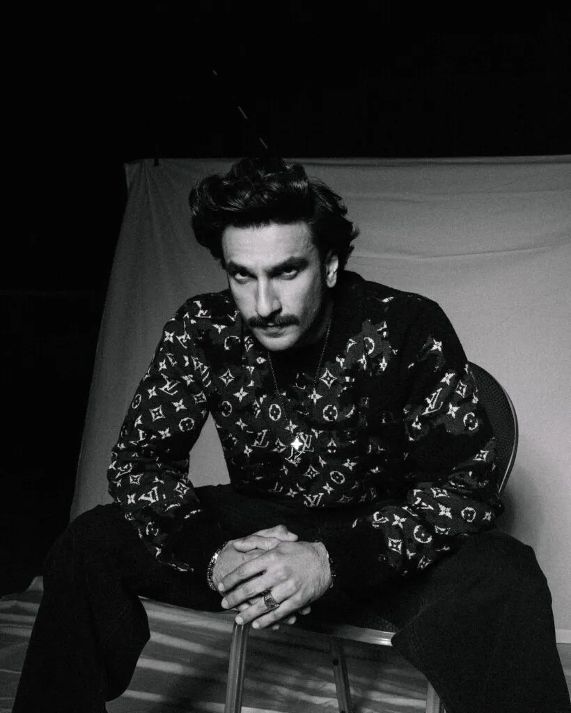 Ranveer Singh in his dapper look in a black & white pic - Ranveer Singh Latest Hairstyles