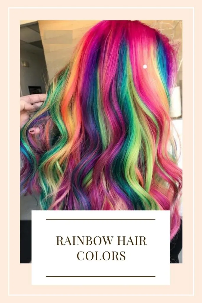 Rainbow Hair Colors - hair color for teenage girl 2021