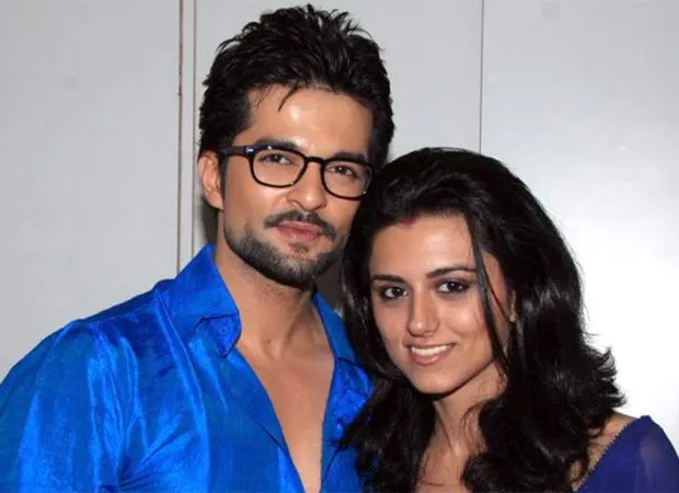 Riddhi Dogra and Raqesh Bapat in matching blue outfit smiling Riddhi Dogra and Raqesh Bapat in matching blue outfit smiling - divorced celebrity list 2021