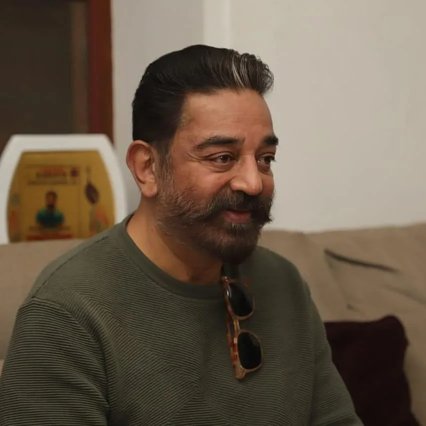 Smiling Kamal Hasan giving a side look Smiling Kamal Hasan giving a side look -list of handsome male actors in India