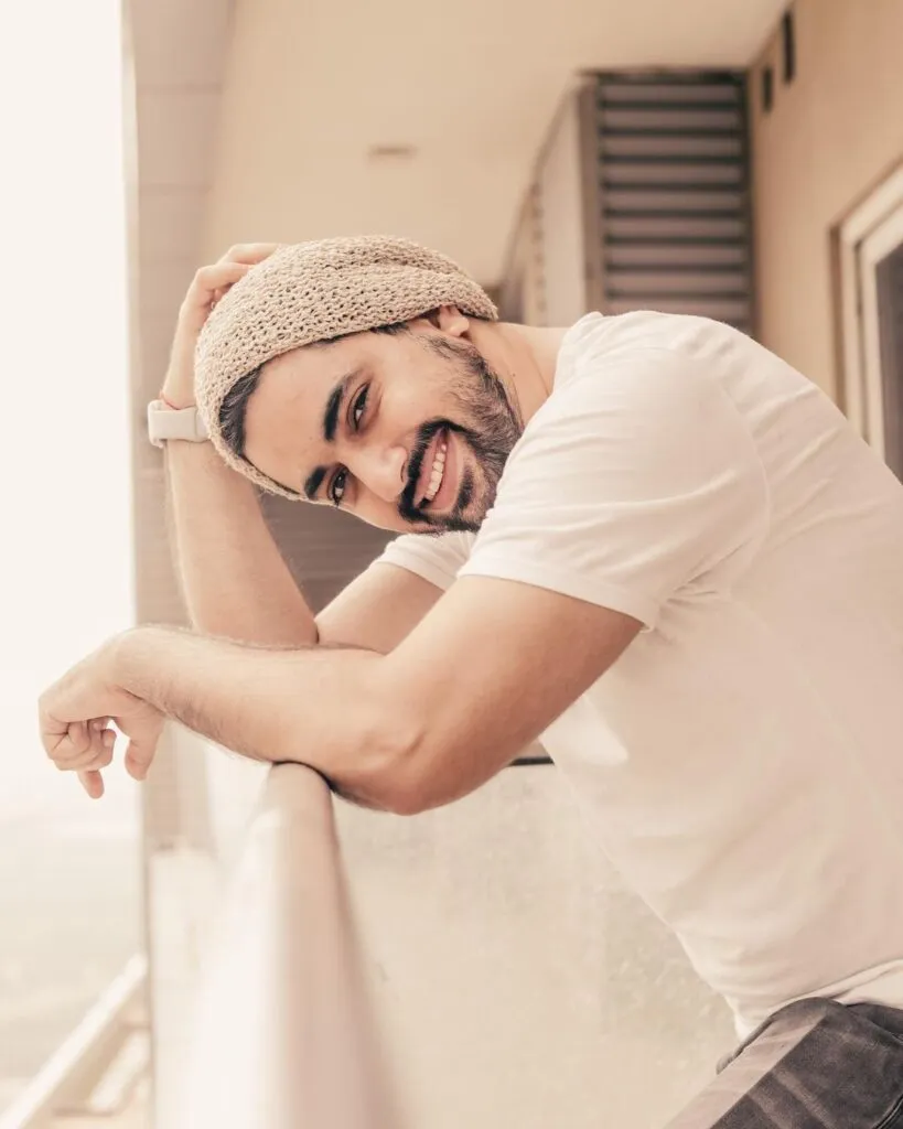 Smiling Zain Imam posing for camera Smiling Zain Imam posing for camera - handsome actors in television industry