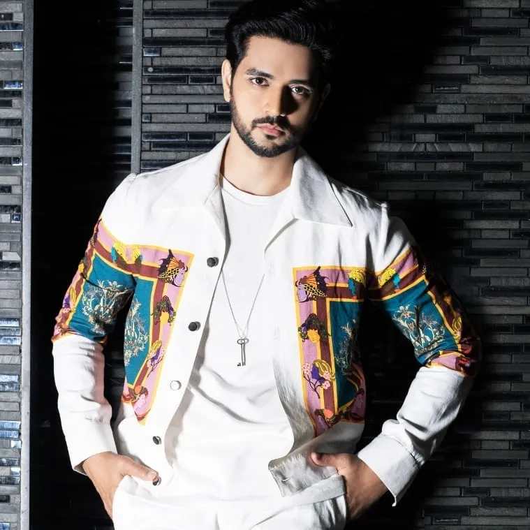 Shakti Arora in multicolor jacket and white inner posing for camera Shakti Arora in multicolor jacket and white inner posing for camera - most handsome tv actor Indian all the time