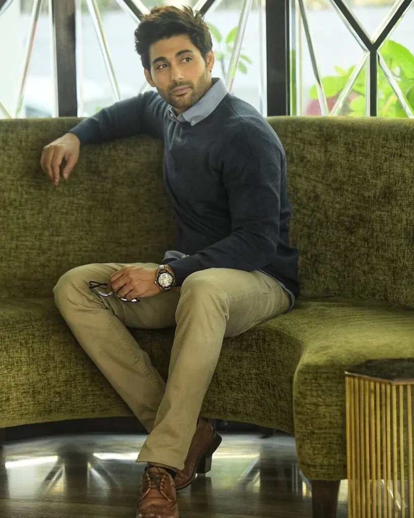 Ruslaan Mumtaz Siting on a couch and posing for camera Ruslaan Mumtaz Siting on a couch and posing for camera - most handsome actors of bollywood