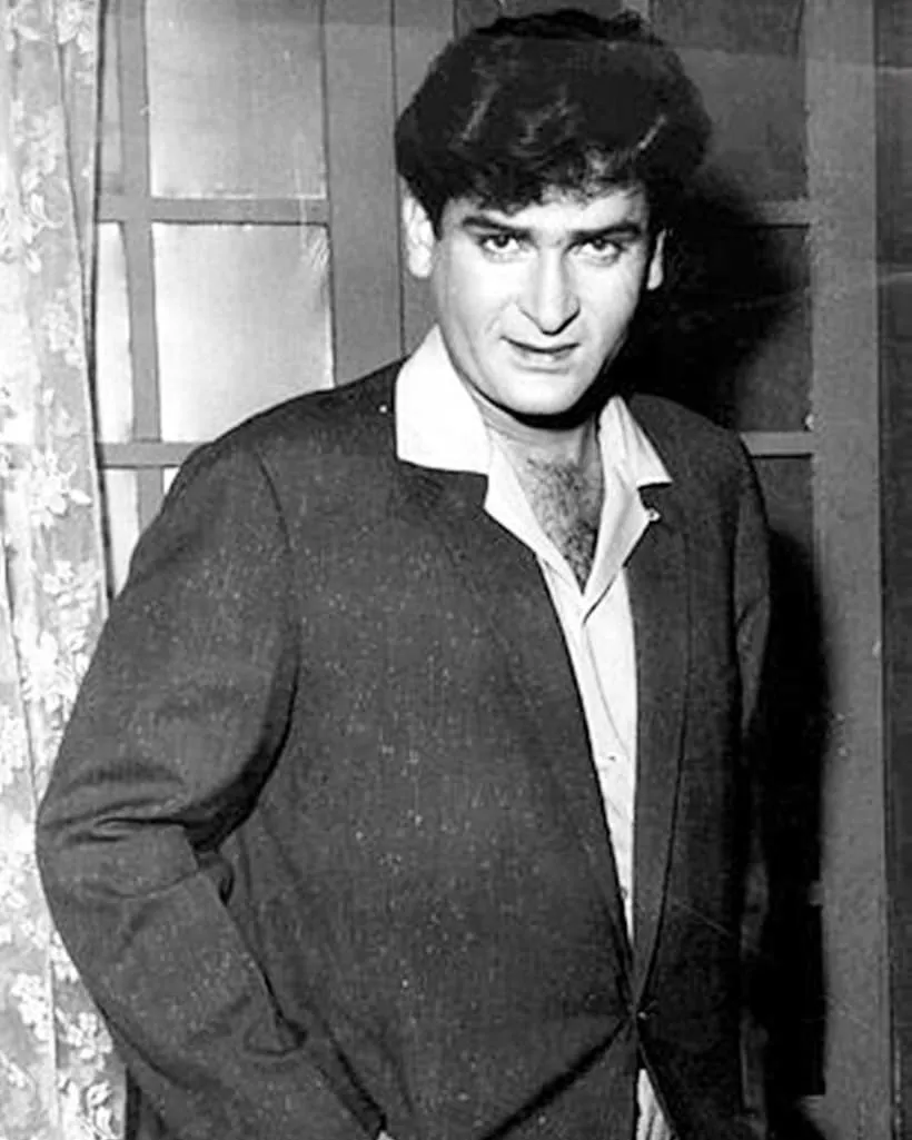 Smiling Shammi Kapoor Posing for Camera Smiling Shammi Kapoor Posing for Camera - most handsome actors of bollywood