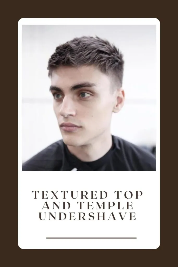 A boy is showing his Soft Texture Top with Temple Under shave - 16 years old boy haircuts