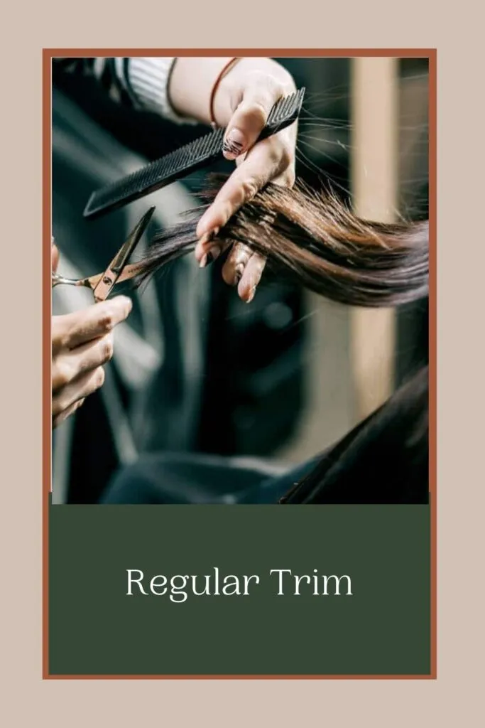 A girl is getting haircut A girl is getting haircut - daily hair care routine for hair growth