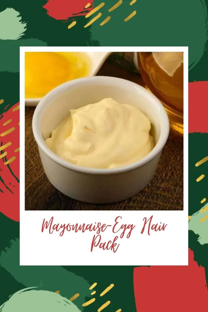 Mayonnaise mixed with Egg in a white bowl Mayonnaise mixed with Egg in a white bowl - homemade hair mask for hair growth and thickness