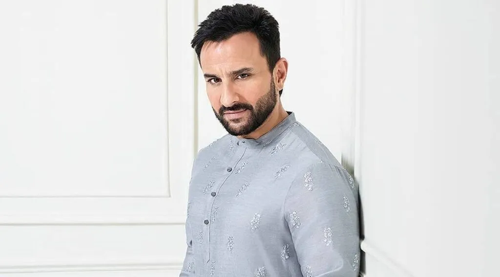 Saif Ali Khan in sky blue traditional kurta Saif Ali Khan in sky blue traditional kurta - hottest bollywood actor
