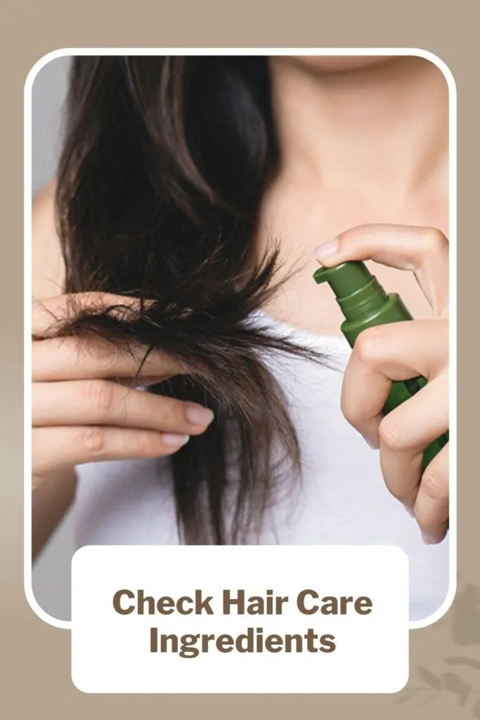 A girl is applying on her hair growth A girl is applying on her hair growth - acne marks