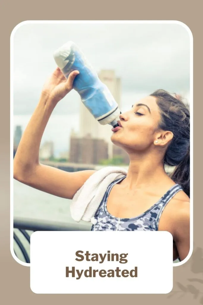 A girl is drinking water with bottle A girl is drinking water with bottle - lip care