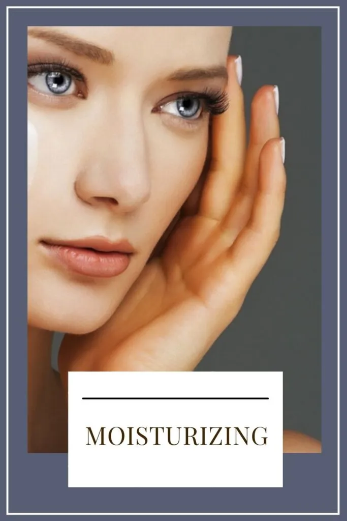 A girl is applying moisturizer on her face A girl is applying moisturizer on her face - lip care