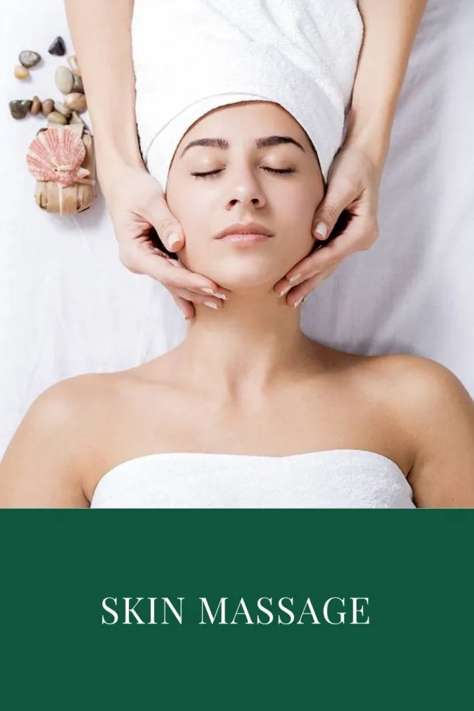 A girl is having face massage A girl is having face massage - night skin care tips