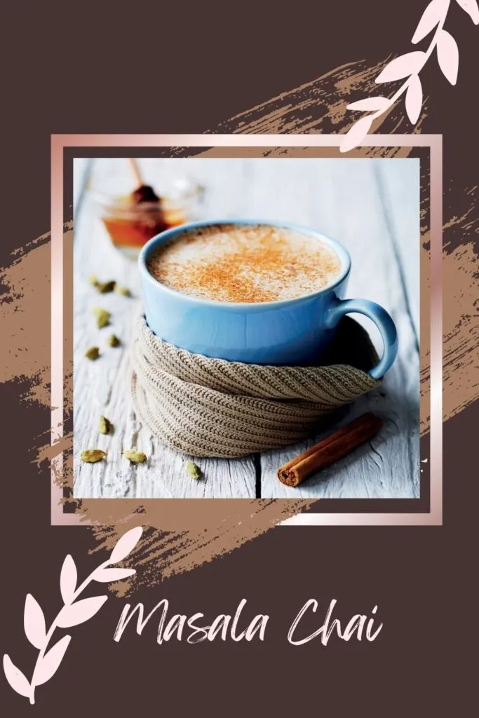Masala Chai served in a blue cup - drinks for winter