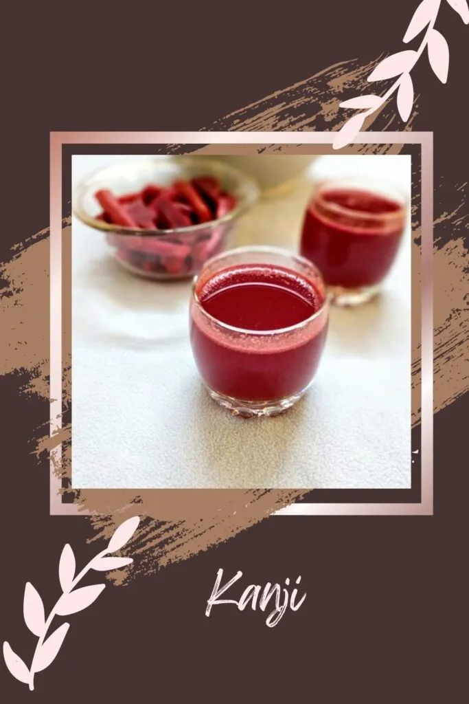 Kanji served in small glasses - drink for glowing skin