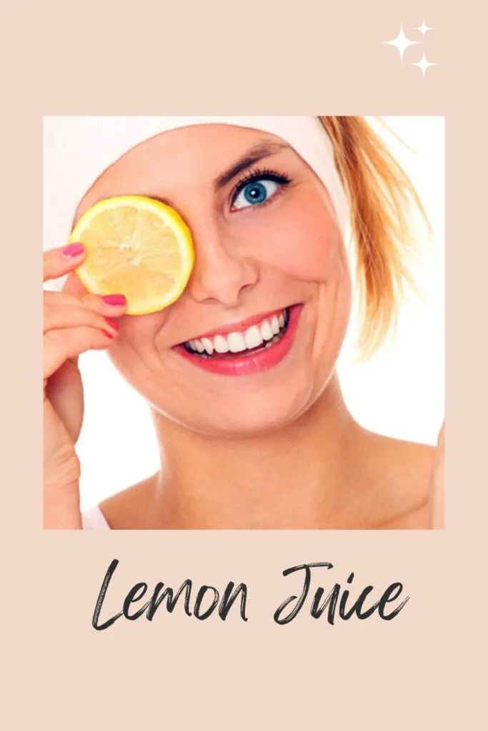 A smiling lady is showing the piece of lemon A smiling lady is showing the piece of lemon - how to remove dark circles