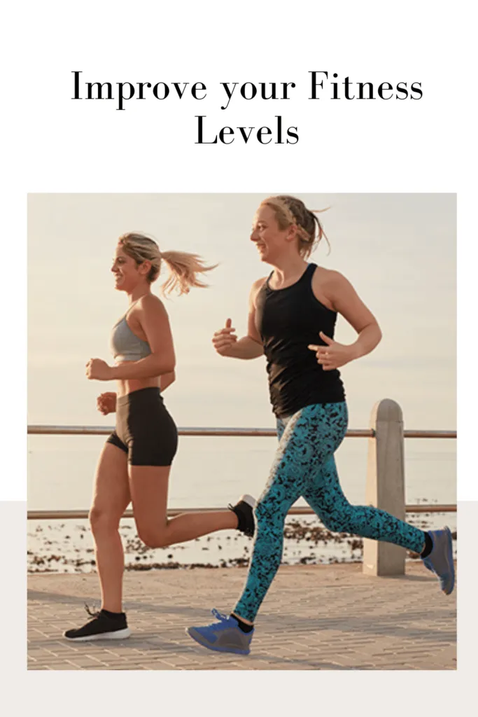 2 girls are running on a road - healthy heart