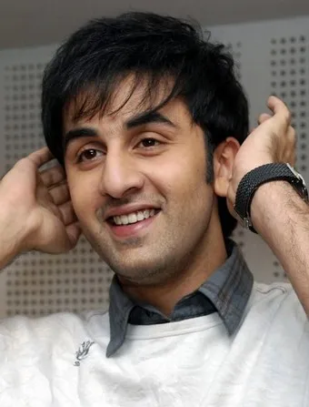 ranbir Kapoor in white sweater with grey check shirt - ranbir kapoor hairstyles