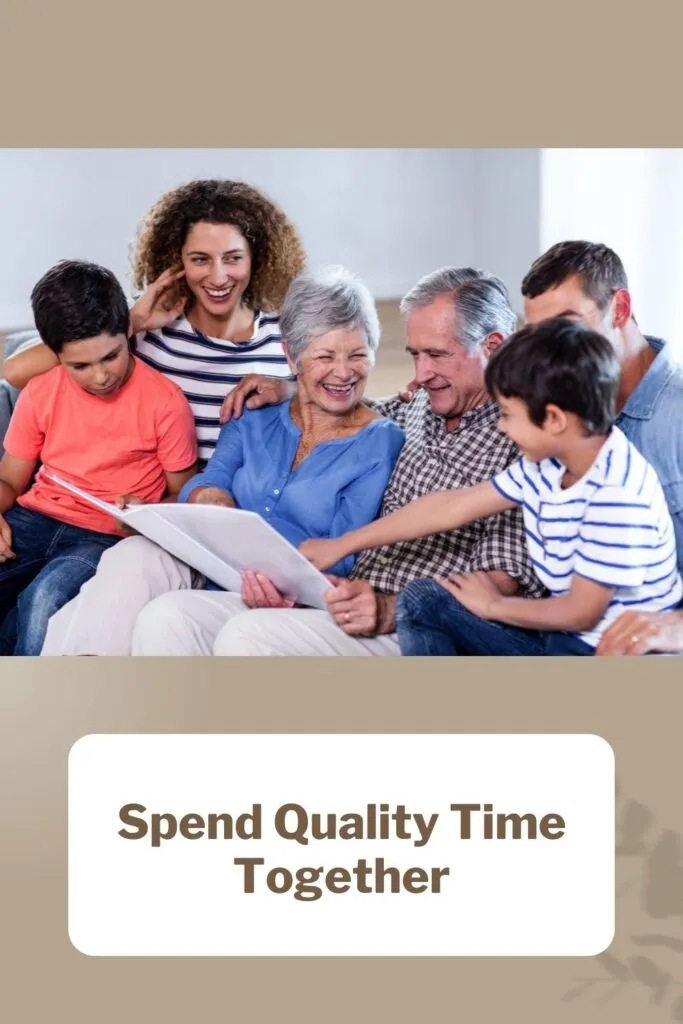 A family is spending time together  A family is spending time together - Pamper Your Elderly Loved Ones
