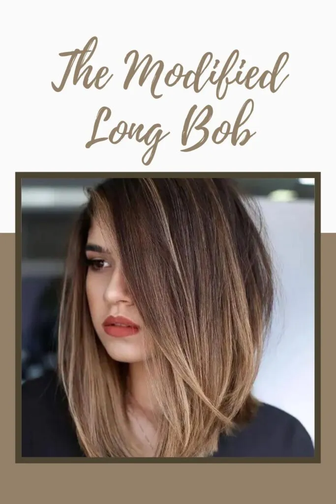 A girl in blue top showing the side view of her long bob hairstyle A girl in blue top showing the side view of her long bob hairstyle - short hairstyle for girls