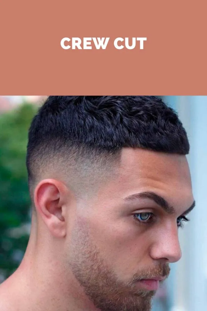 A man showing his Crew Cut hairstyle A man showing his Crew Cut hairstyle - men hairstyle 2022
