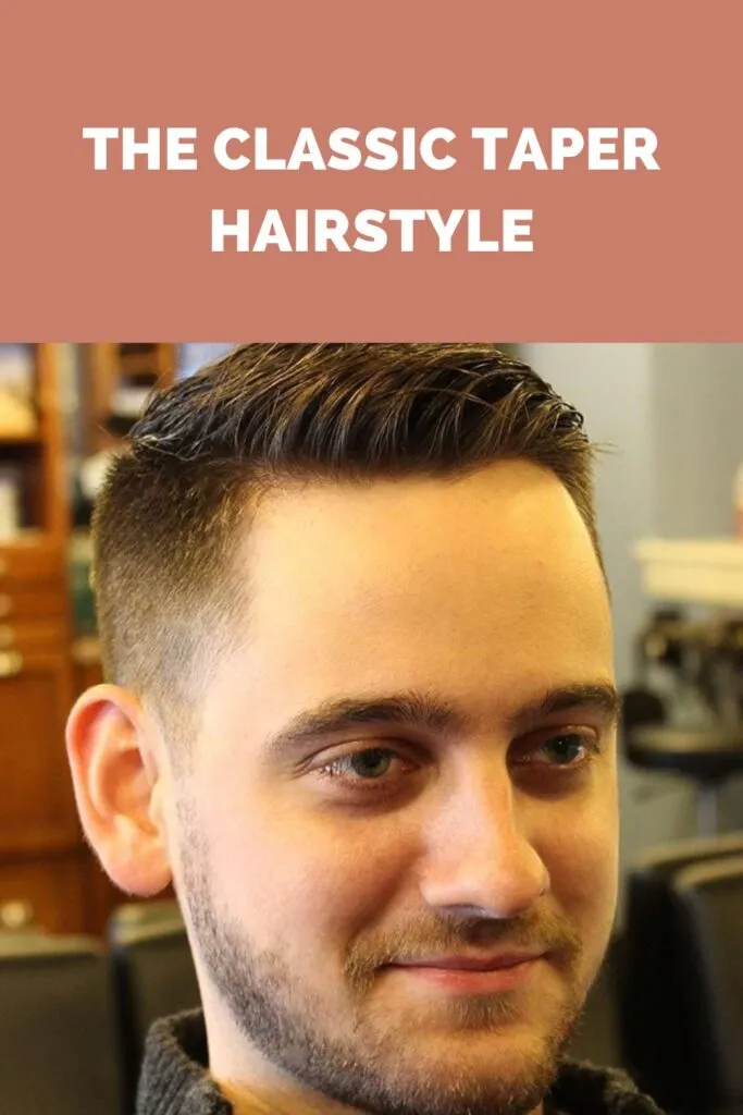 a man in grey high neck sweater posing for camera and showing his classic taper haircut a man in grey high neck sweater posing for camera and showing his classic taper haircut - Men Hairstyles 2022