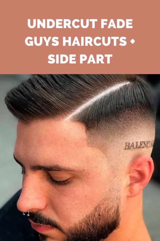 A man showing the side view of his Undercut Fade Guys Haircuts + Side Part hairstyle A man showing the side view of his Undercut Fade Guys Haircuts + Side Part hairstyle - hairstyles for men 2022