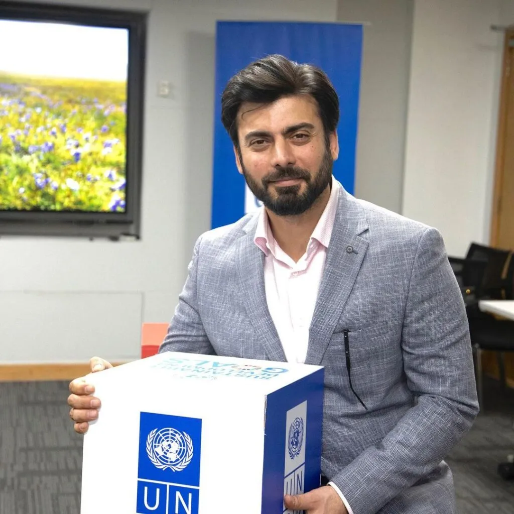 List of Famous Indian Celebrities (Personalities) with Diabetes & their Diet 3 Smiling Fawad Khan in grey coat with pink shirt - indian celebrities having diabetes