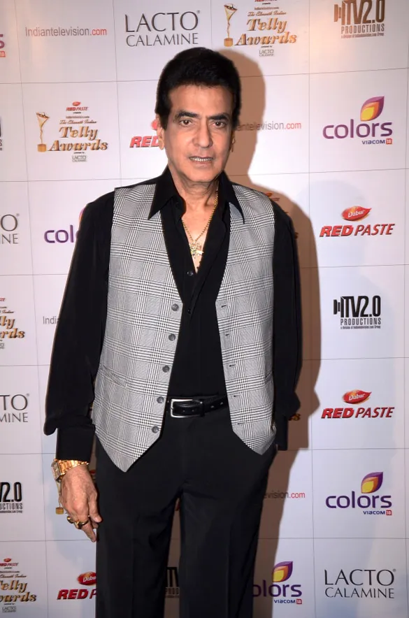 Jitendra in black shirt and trouser with grey check front open waist coat Jitendra in black shirt and trouser with grey check front open waist coat - indian celebrities with diabetes