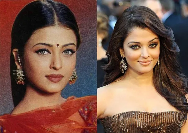 Aishwarya Rai before and after pics of cosmetic surgery Aishwarya Rai before and after pics of cosmetic surgery - bollywood actress surgery