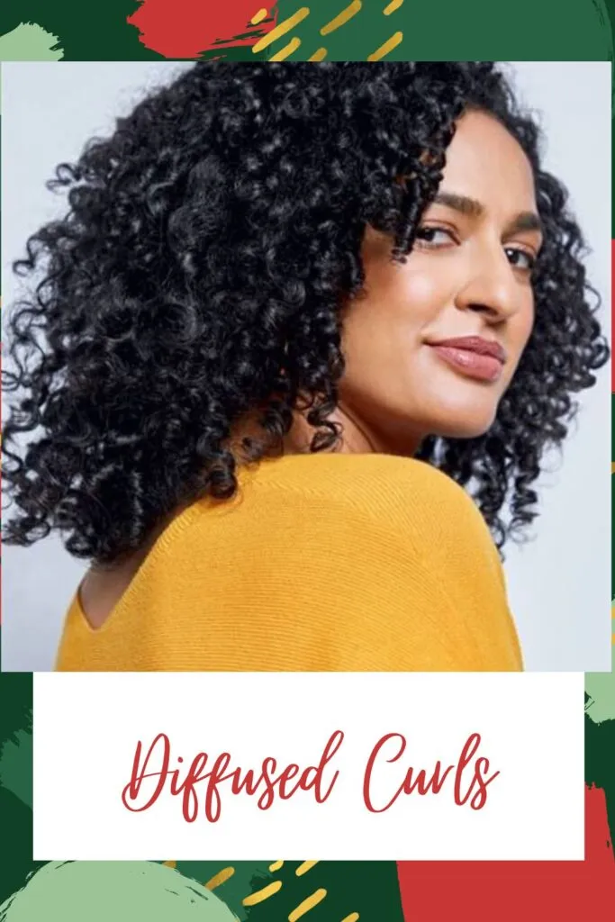 A girl in yellow top posing for camera and showing the side view of her diffused curls A girl in yellow top posing for camera and showing the side view of her diffused curls - Hairstyles for Indian Women