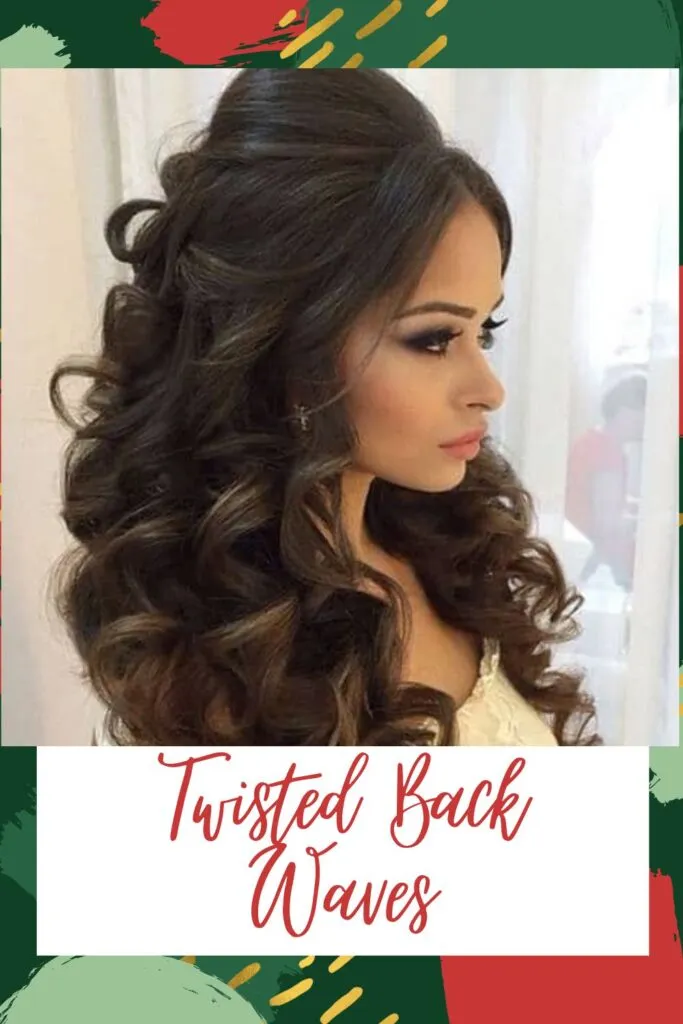 A girl in off white dress posing for camera and showing the side view of her Twisted Back Waves A girl in off white dress posing for camera and showing the side view of her Twisted Back Waves - Indian hair cut photos