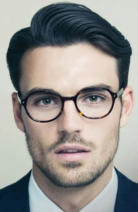 man in blue coat and white shirt with spectacles Professional Haircut - haircuts for men medium