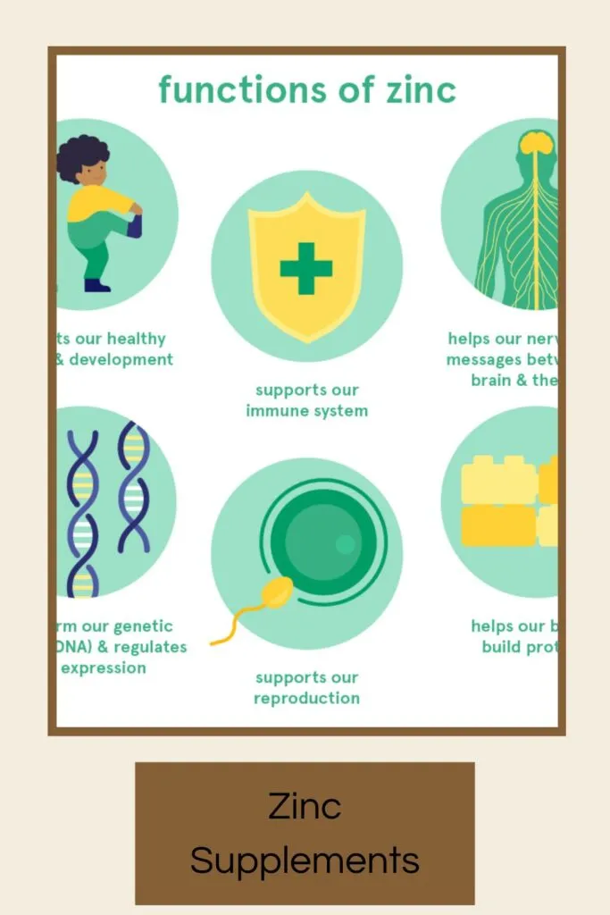 All the functions of zinc are shown in image All the functions of zinc are shown in image - Zinc Supplements
