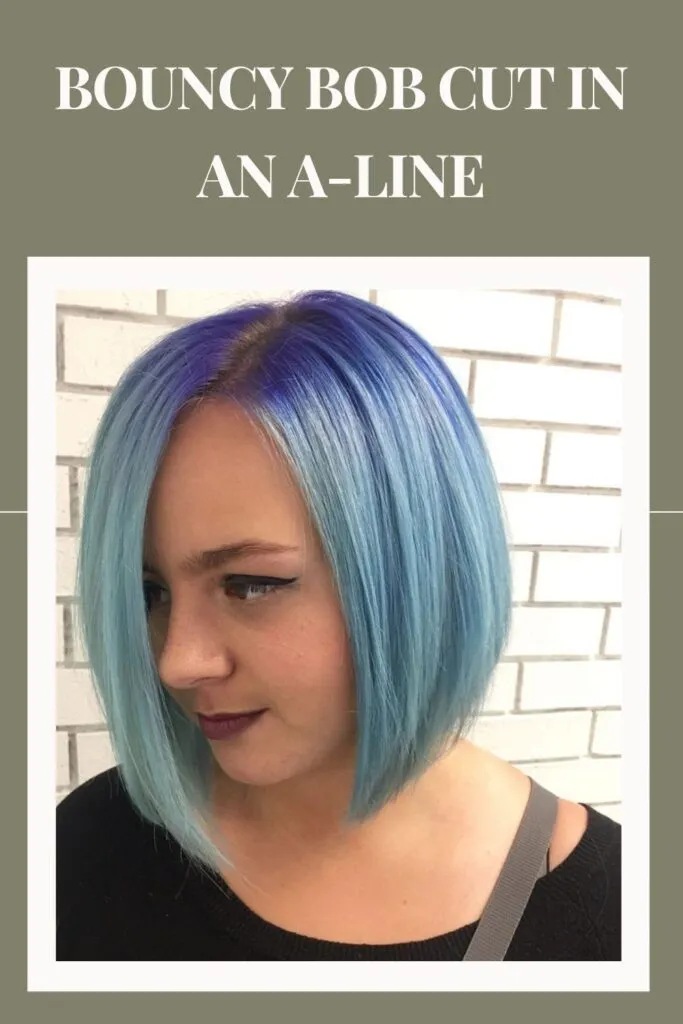 Woman in black boat neck top and Bouncy Bob Cut in an A-Line hairstyle Woman in black boat neck top and Bouncy Bob Cut in an A-Line hairstyle - bob cut for woman